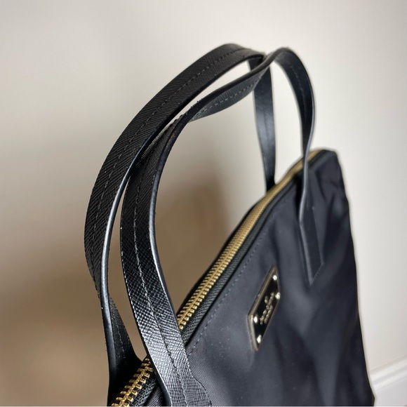 Kate Spade New York Nylon Laptop Work Bag | Black | With Strap - Picture 6 of 11